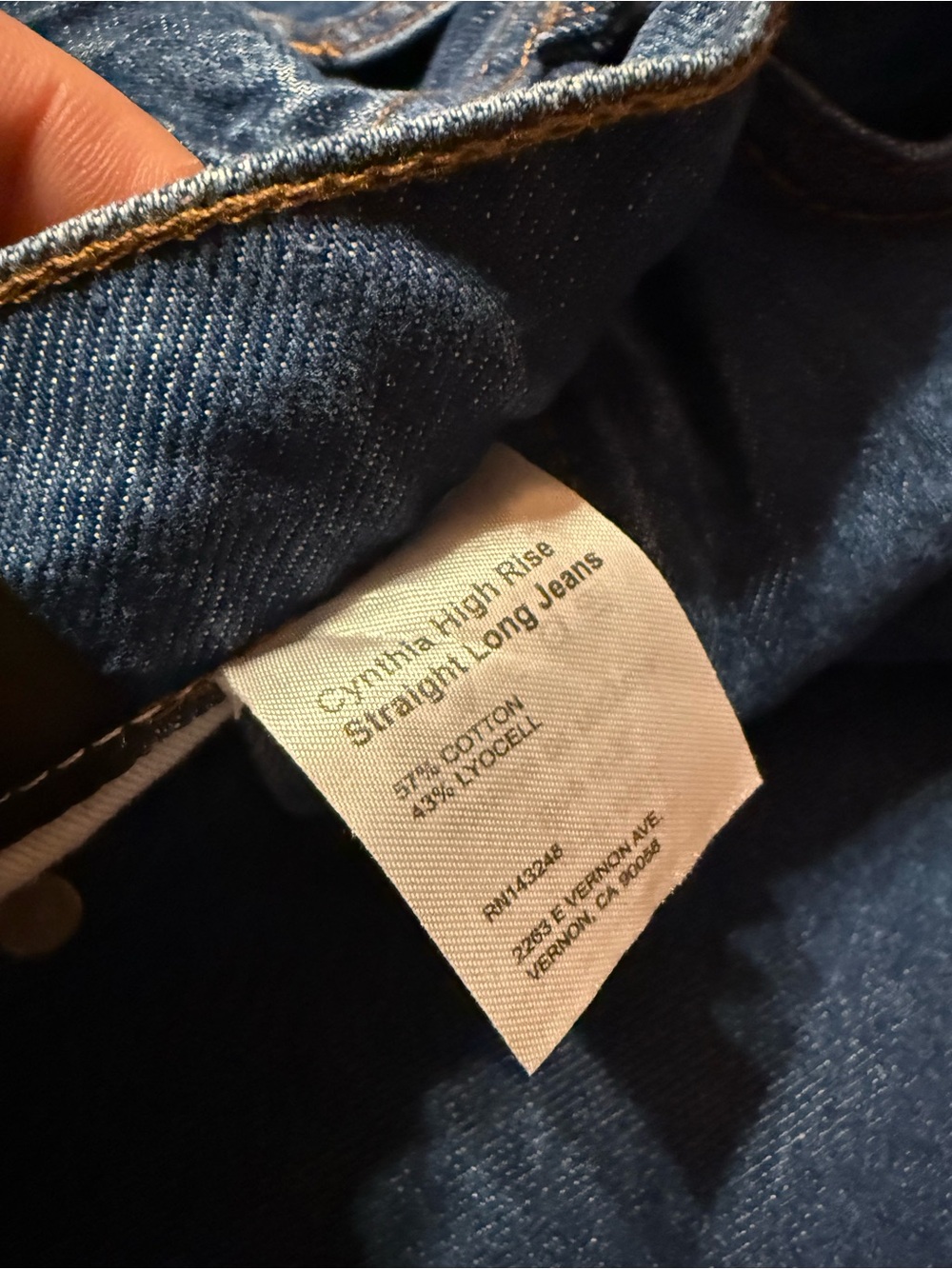 Reformation Cynthia high rise straight long jeans size 24 - Picture 5 of 10